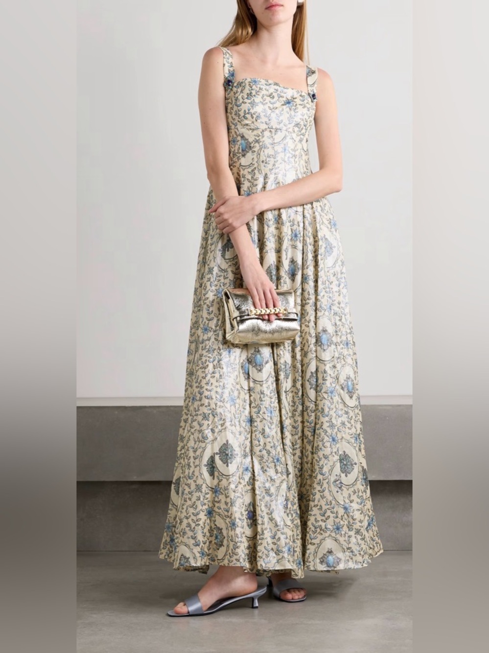 AGUA BY AGUA BENDITA
Aguamarina Platero floral-print linen maxi dress - Picture 3 of 4